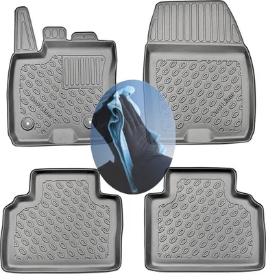 Produktbild von Z510650 TPE-Gummifußmatten kompatibel mit  Ford   Tourneo Courier  Titanium  Hochdachkombi  2014- 5Sitze