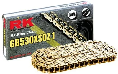 Zdjęcie produktu dla RK Chain 530 Xsoz1 104 N Gold/Gold Open