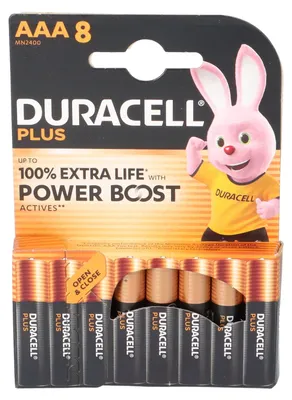 Immagine prodotto di Duracell Plus Boost AAA (MN2400/LR03) CP8  Micro batterie Blister 8