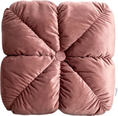 Produktbild von HOMLA MARTINA rosa Kissen mit Ziernähten 45x45 cm