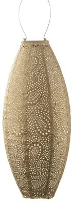 Produktbild von LUMIZ Solar-Lampion Langes Oval | Paisley | Gold | D 20 H 45 cm