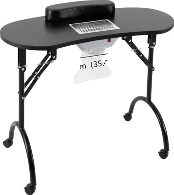 Imagen del producto de Mesa de trabajo con sistema de aspiración integrado, estructura robusta de MDF y hierro, color