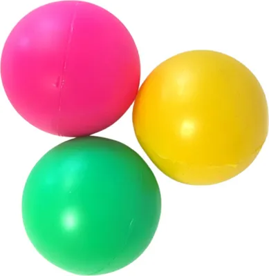 Produktbild von Best Sporting Beachball Bälle I Ersatzbälle für Beach-Ball I 3 Softbälle aus Kunststoff I Ping Pong Bälle in blau gelb & orange I Softball Kinder I Beach-Tennis Bälle I Softball Tennis