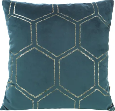 Immagine prodotto di EUROFIRANY | Copricuscino - 45 x 45 cm - Copricuscino turchese scuro - Elegante e moderno