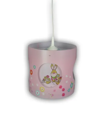 Produktbild von Niermann Standby Dreh-Pendelleuchte Bungee Bunny, 1 Glühbirne(n), E27, Pink, Weiß