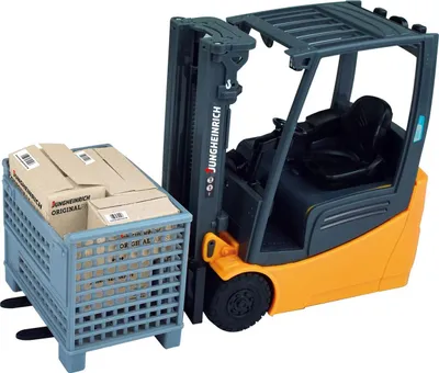 Produktbild von Happy People RC Jungheinrich Gabelstapler 1:16 2,4 GHz mit Palette & Kartons