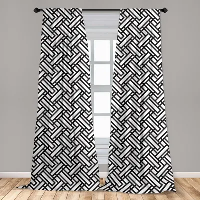 Produktbild von Abakuhaus, Fenstervorhänge, Streifen-Muster, 2-Panel-Set, 150 x 225 cm