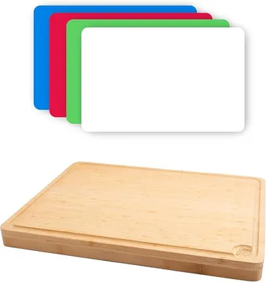 Imagen del producto de Tabla de cortar con 4 capas, de 45x35x4 cm