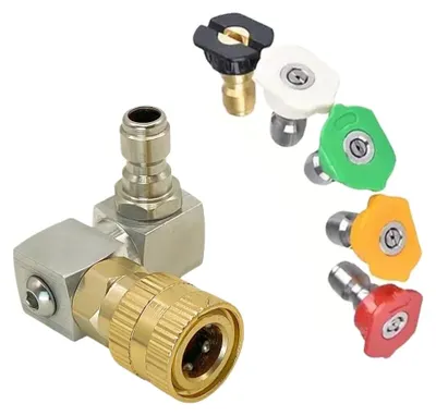 Obrázok produktu pre Vysokotlakový čistič, pištoľ, tryska, 360° otáčanie, 3500 PSI, konektor a trysky