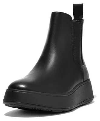Produktbild von FITFLOP FitFlop F-Mode Leather Flatform Chelsea Boots BLACK 39
