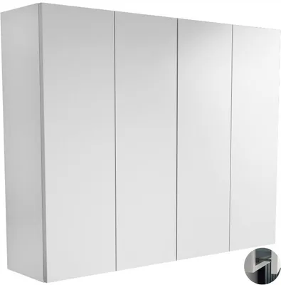 Zdjęcie produktu dla szafka łazienkowa 100x80 (50+50) wisząca szafka zabudowa do łazienki biała