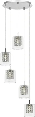Obrázek produktu pro Závěsná lampa G9 5x40W barva chrom 3117 Duchess Rabalux