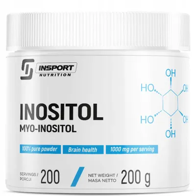 Produktbild von Myo-Inositol 200 g | reines Inositol Pulver, 1 g Tagesportion, leicht löslich