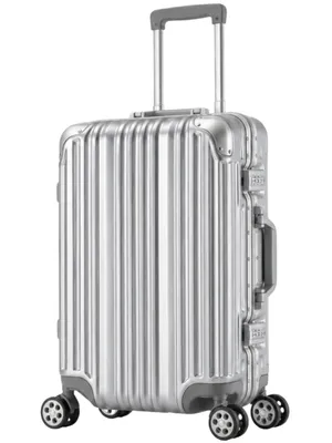Produktbild von Travelhouse - London - Handgepäck Koffer Trolley S silber - Alu-Polycarbonat - Hartschalenkoffer