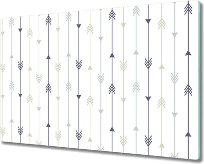 Produktbild von Glasschneidebretter Glasschneideplatten Glas Schneidebrett - 80x52 cm - Pfeile