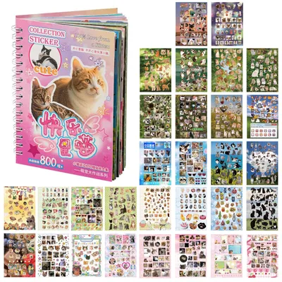 Produktbild von Katzensammlerbuch mit über 800 Vintage-Aufklebern