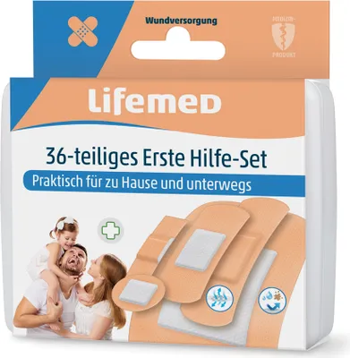 Produktbild von Lifemed Erste-Hilfe-Pflaster-Set 36-teilig