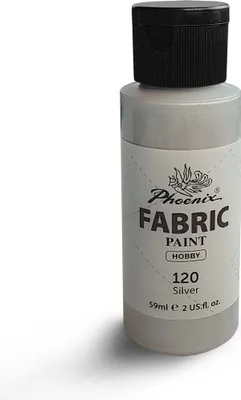 Obrázok produktu pre Farba na textil pre svetlé a tmavé textílie Phoenix 59 ml Silver 120