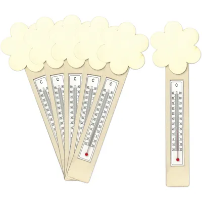 Produktbild von DIY Thermometer Blumen, 6er Set