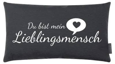 Produktbild von Magma Kissen Lieblingsmensch Anthrazit