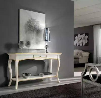 Produktbild von Konsolentisch Tisch Konsole Klassisch Sideboard Holz Luxus Weiß Design