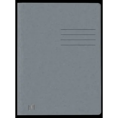 Image de Classeur à feuilles mobiles Oxford, DIN A4, 390 g/m², reliure commerciale/officielle, capacité 200 feuilles, champ d'étiquetage, gris