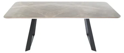 Immagine prodotto di Elegante tavolo da pranzo Tavolo da cucina moderno Piedi in metallo Mobili