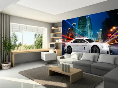 Zdjęcie produktu dla Fototapeta flizelinowa 350x256 cm fototapeta XXL samochód sporty motorowe miasto noc i-A-0098-a-a