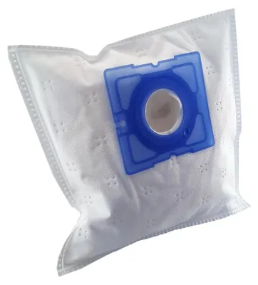 A single vacuum cleaner bag is shown against a white background.