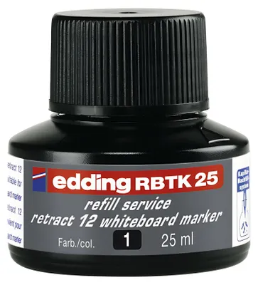 Produktbild von Edding RBTK 25, Schwarz, Multi, 25 ml, Edding retract 12, 1 Stück(e)