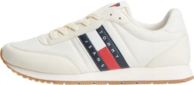 Produktbild von Tommy Jeans Herren Runner Sneaker Classic Runner zum Schnüren, Elfenbein (Ivory), 43