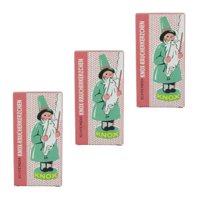 Produktbild von KNOX - 3er Set Räucherkerzen Räucherkegel Gr. M - Ostalgie Sandel