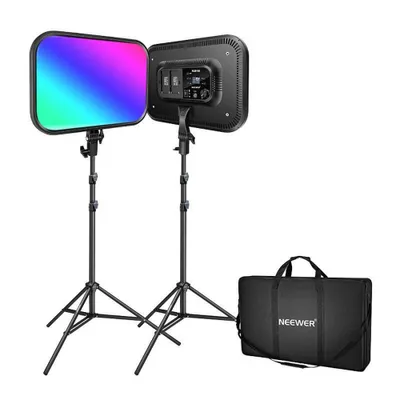 Zdjęcie produktu dla Zestaw lamp Neewer RGB168 RGB LED, 60W 2500-8500K, 2 szt.