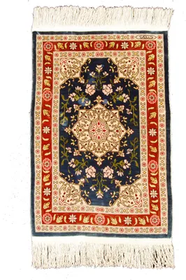 Zdjęcie produktu dla 62x40 cm Antyczny dywan Hereche / Hereke 100% jedwabiu