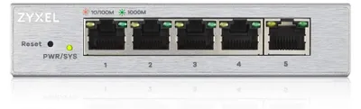 Produktbild von Zyxel 5-Port Gigabit Ethernet Web Managed Switch | VLAN-Unterstützung | stabiles