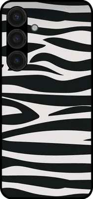 Image de Housse de téléphone portable compatible avec Samsung Galaxy S24 Plus avec impression zèbre - TPU Back Cover Case Zebradesign - Noir Blanc