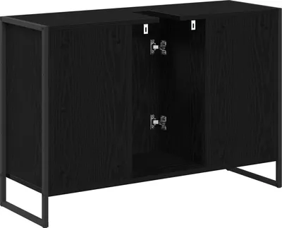 Zdjęcie produktu dla Szafka Łazienkowa z przechowywaniem Czarny Dąb 90 x 30 x 60 cm