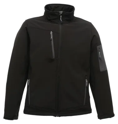 Produktbild von Regatta - "Arcola" Softshelljacke für Herren FK2236 (S) (Schwarz/Mittelgrau)