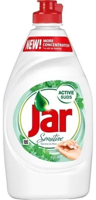 Produktbild von Prostředek na ruční mytí Jar Sensitive, na nádobí a povrchy, 450 ml, Tea Tree