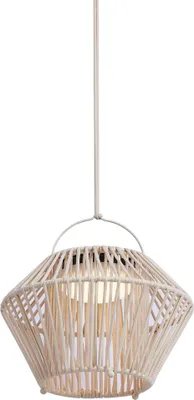 Produktbild von QAZQA - Bohemian Böhmische Tischleuchte I Tischlampe I Lampe I Leuchte Beige inkl. LED 3-Stufen-Dimmbar IP54 Solar Wiederaufladbar - Duco Dimmer I Dimmbar I Außenbeleuchtung - Kunststoff Rund - I LED