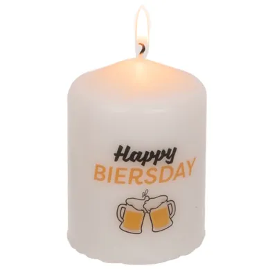 Obrázek produktu pro Sloupková svíčka, Happy Biersday