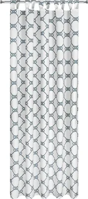 Image de EUROFIRANY | Rideau d'extérieur - 155x240 cm - Blanc - Imperméable - Stylé et résistant aux intempéries