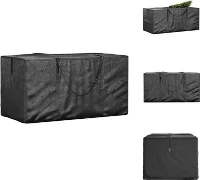 Produktbild von vidaXL Weihnachtsbaumtasche Schwarz 150x75x75cm Polyethylen - Gartenmöbel-Schutzhüllen