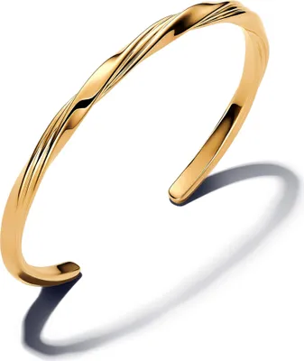 Produktbild von Pandora Armreif Damen Offen Verdreht 14K Vergoldet 16 cm 563869C00