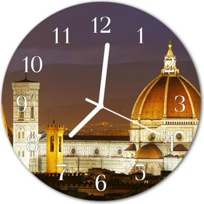 Produktbild von Glasuhr Wanduhr Küchenuhr Echt-Glas 30fi cm Basilika mehrfarbig