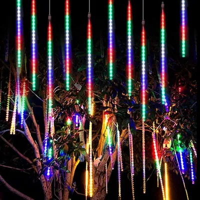 Obrázek produktu pro LED rampouchy 8ks - 3m, 144LED, IP44, multicolor