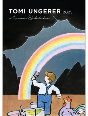 Zdjęcie produktu dla Kalendarz Tomi Ungerer Edition 2025: Najlepsze ilustracje z książki "America" w formie kalendarza ściennego XXL. Dekoracyjny kalendarz artystyczny, format duży, 49 x 68 cm.