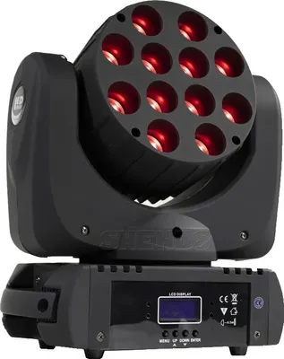 Obrázek produktu pro LED reflektor, 12x12W, DMX kanály, LED paprsek12x12W RGBW, EU zástrčka