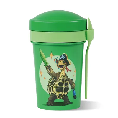 Produktbild von AWAVE® Die Schule der Magischen Tiere Müslibecher To Go 540 ml rPET | Grün, Henrietta
