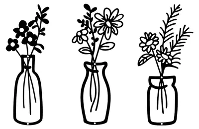 Metallene Blumen-Wanddekoration, 3 Stück, schwarz